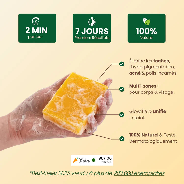 ALMA-Savon Glow & Anti-Taches Au Curcuma