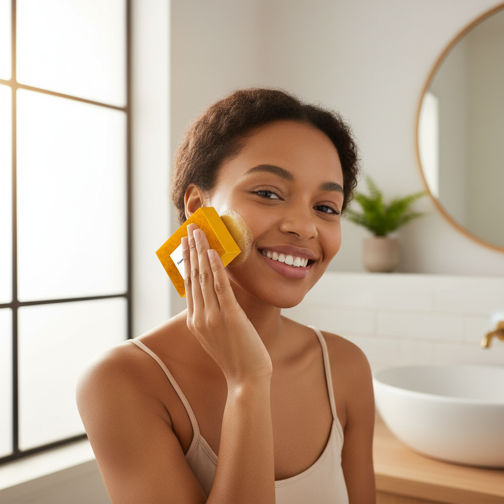 Savon gommage à l'acide kojique au curcuma, savon froid fait à la main au gingembre, savon de bain et pour le visage, 2 pièces/100g